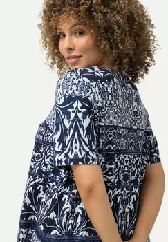 Футболка с принтом Ulla Popken, синий