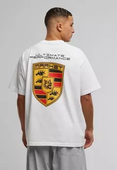 Футболка с принтом ULTIMATE BADGE Market, белый