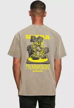 Футболка с принтом Ultraprovocateur Acid Upscale by Mister Tee, цвет darkkhaki