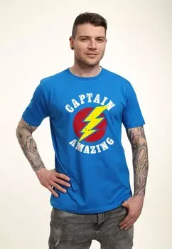 Футболка с принтом UNATHLETIC Henry Tiger, синий