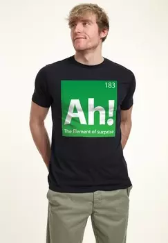 Футболка с принтом UNATHLETIC Henry Tiger, темно-синий