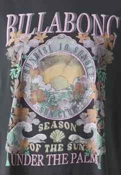 Футболка с принтом Under The Palms Billabong, черный