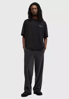 Футболка с принтом UNDERGROUND CREW AllSaints, черный