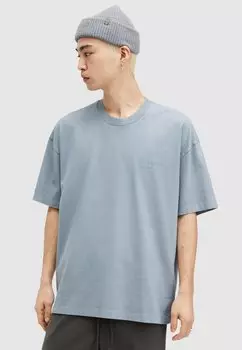 Футболка с принтом UNDERGROUND CREW AllSaints, цвет dusty blue
