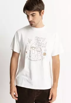 Футболка с принтом UNDERGROUND VINTAGE Rhythm, белый