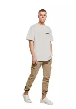 Футболка с принтом UNFOLLOW FRONT OVERSIZE Merchcode, антрацит