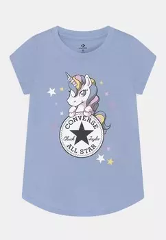 Футболка с принтом Unicon Tee Converse, синий