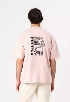 Футболка с принтом UNISEX Carlo Colucci, красный