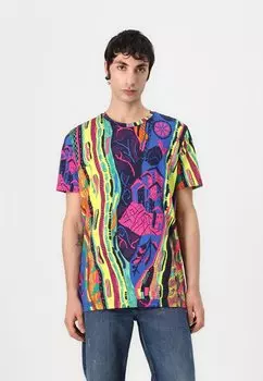 Футболка с принтом UNISEX Carlo Colucci, темно-синий