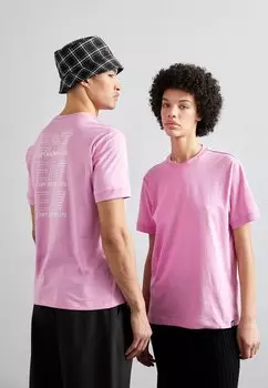 Футболка с принтом Unisex EA7 Emporio Armani, цвет rosa medio