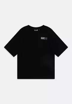 Футболка с принтом UNISEX EA7 Emporio Armani, черный