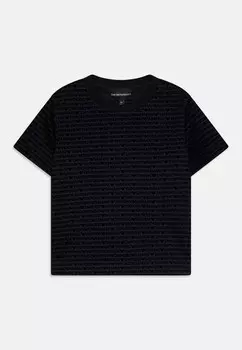 Футболка с принтом UNISEX Emporio Armani, темно-синий