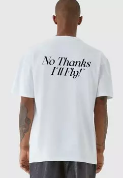 Футболка с принтом Unisex Fly 9N1M SENSE, белый