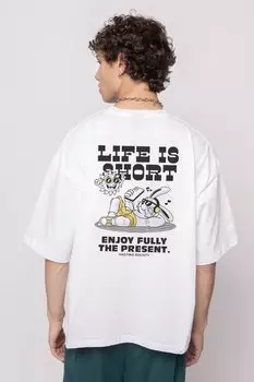 Футболка с принтом UNISEX Kaotiko, белый