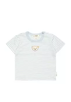 Футболка с принтом UNISEX KURZARM WELLNESS MIT TEDDYKOPF Steiff, цвет celestial blue