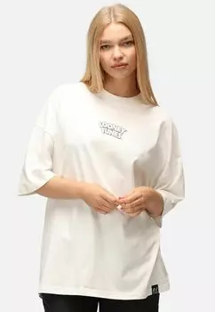 Футболка с принтом UNISEX LOONEY TUNES CHARACTER CENTRAL Re:Covered, цвет ecru