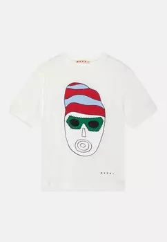 Футболка с принтом Unisex Marni, белый