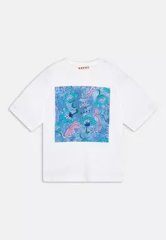 Футболка с принтом UNISEX Marni, цвет white