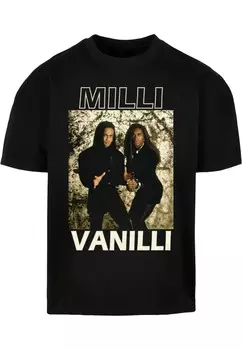Футболка с принтом UNISEX MILLI VANILLI BAND PICTURE 1 ULTRA HEAVY Merchcode, черный