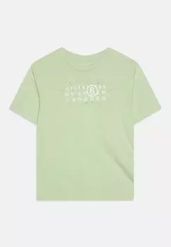 Футболка с принтом Unisex MM6 Maison Margiela, цвет pistachio