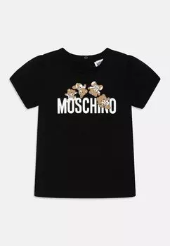 Футболка с принтом Unisex MOSCHINO, цвет nero/black