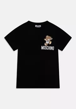 Футболка с принтом UNISEX MOSCHINO, цвет nero/black