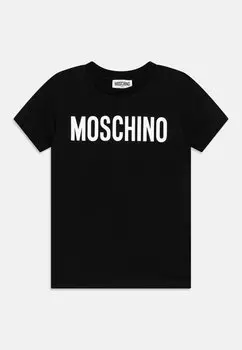 Футболка с принтом UNISEX MOSCHINO, цвет nero/black