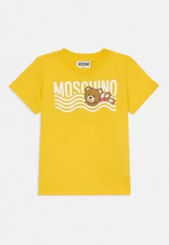 Футболка с принтом UNISEX MOSCHINO, желтый