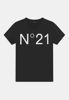 Футболка с принтом Unisex N°21, черный