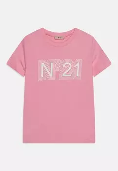 Футболка с принтом Unisex N°21, цвет new candy pink