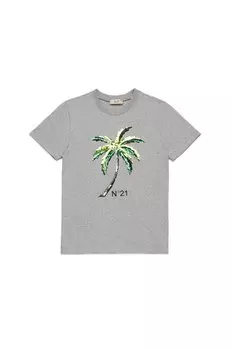 Футболка с принтом UNISEX N°21, серый