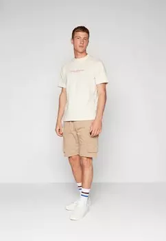 Футболка с принтом Unisex Palm Springs Kaotiko, кремовый