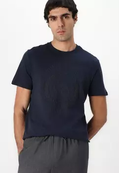 Футболка с принтом UNISEX Pier One, темно-синий