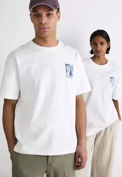 Футболка с принтом UNISEX Samse Samse, белый