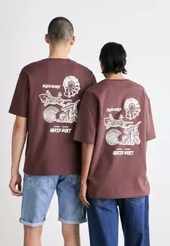 Футболка с принтом UNISEX Samse Samse, коричневый