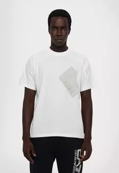 Футболка с принтом UNISEX Saul Nash, белый