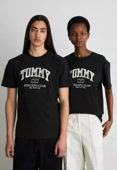 Футболка с принтом UNISEX Tommy Jeans, черный