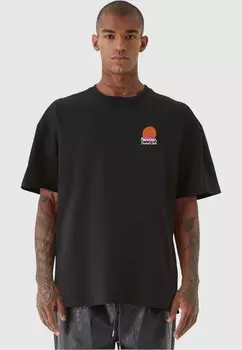 Футболка с принтом Unisex Travel Club 9N1M SENSE, черный