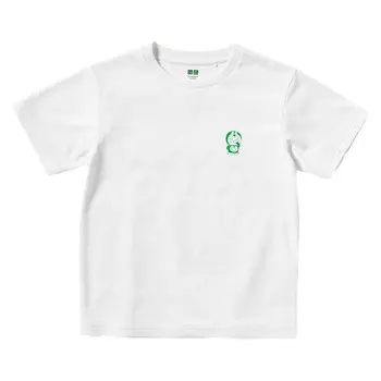 Футболка с принтом унисекс Uniqlo, белый