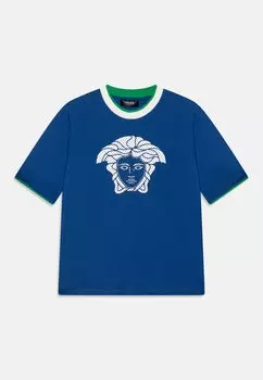 Футболка с принтом UNISEX Versace, синий
