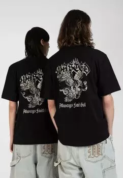 Футболка с принтом UNISEX Wasted Paris, черный