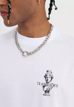 Футболка с принтом UNISEX YOURTURN, белый