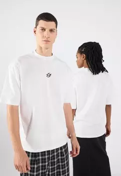 Футболка с принтом UNISEX YOURTURN, белый