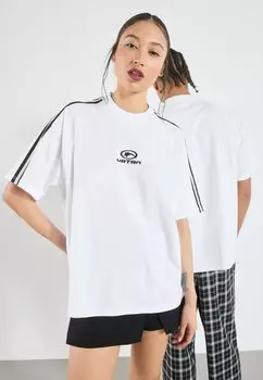 Футболка с принтом UNISEX YOURTURN, белый