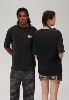 Футболка с принтом UNISEX YOURTURN by Zalando, черный