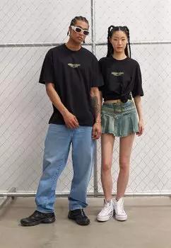 Футболка с принтом Unisex YOURTURN, черная