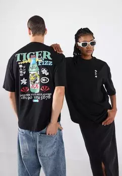 Футболка с принтом UNISEX YOURTURN, черный