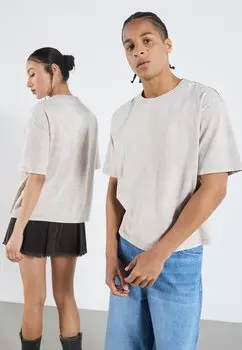 Футболка с принтом UNISEX YOURTURN, светло-серый