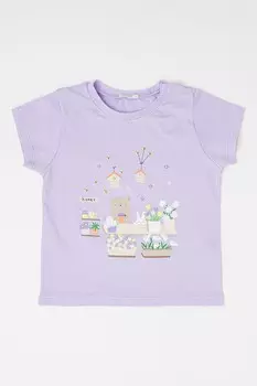 Футболка с принтом United Colors Of Benetton, фиолетовый