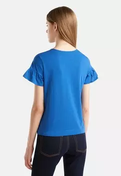 Футболка с принтом United Colors of Benetton, синий